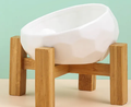 White | Orthopedic Ceramic Slow Feeder Bowl
